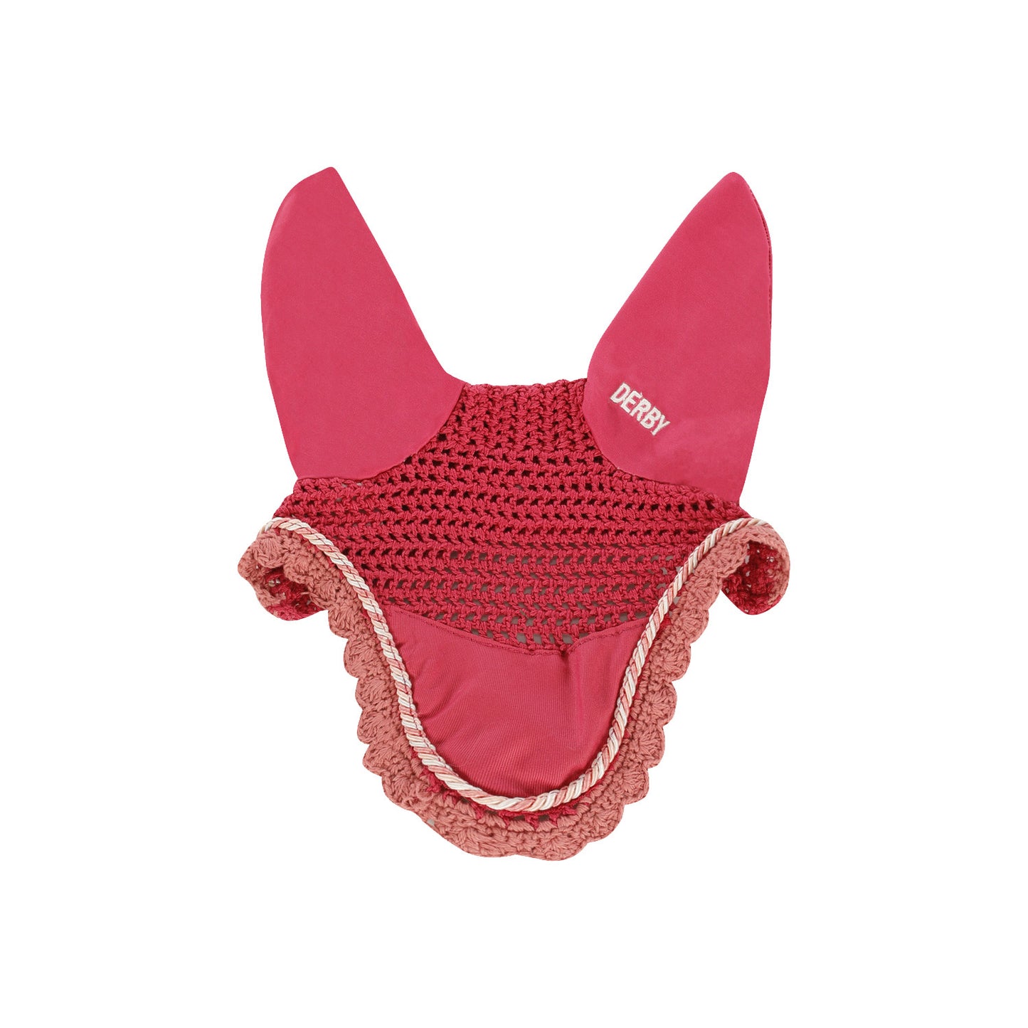 Cofia de poni de algodón con cordón Derby - Fucsia/Multi/Pink