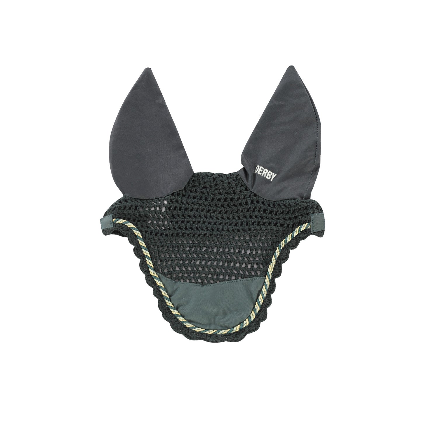 Cofia de poni de algodón con cordón Derby - Green/Multi/Green