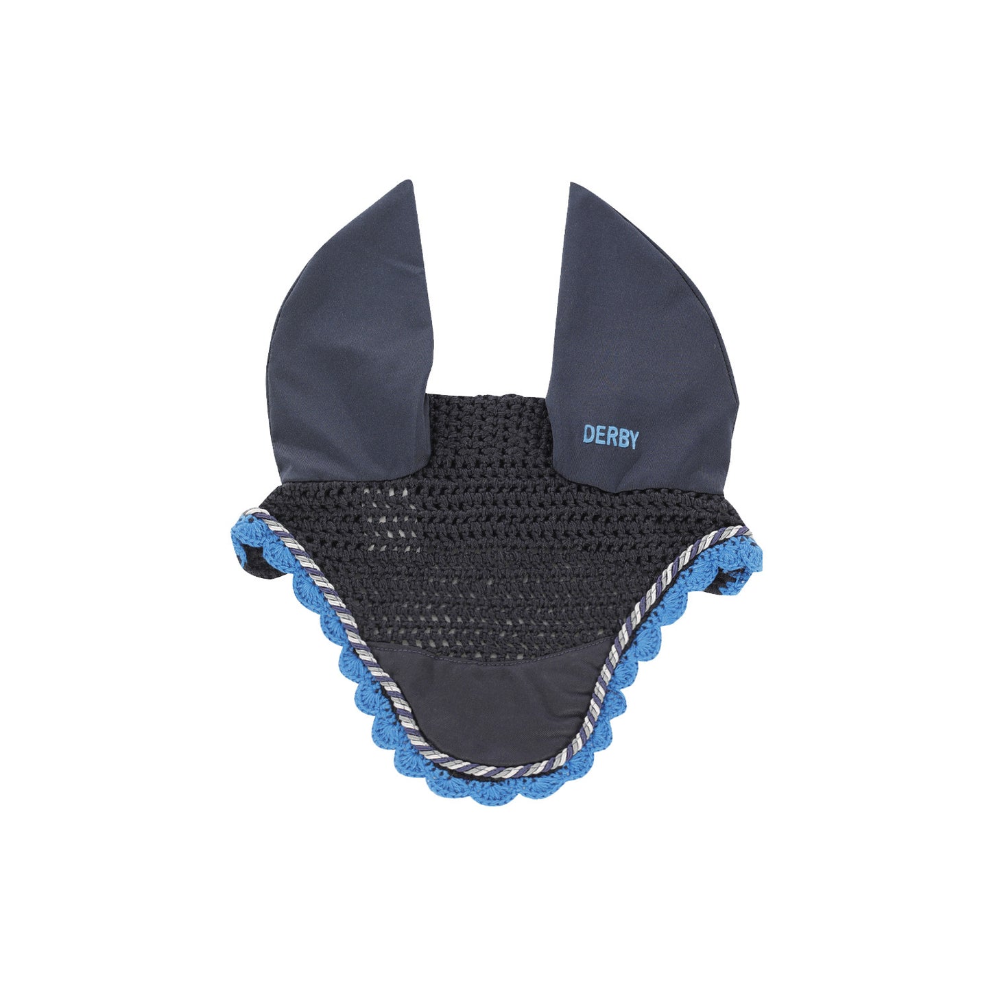 Cofia de poni de algodón con cordón Derby - Navy/Multi/Royal
