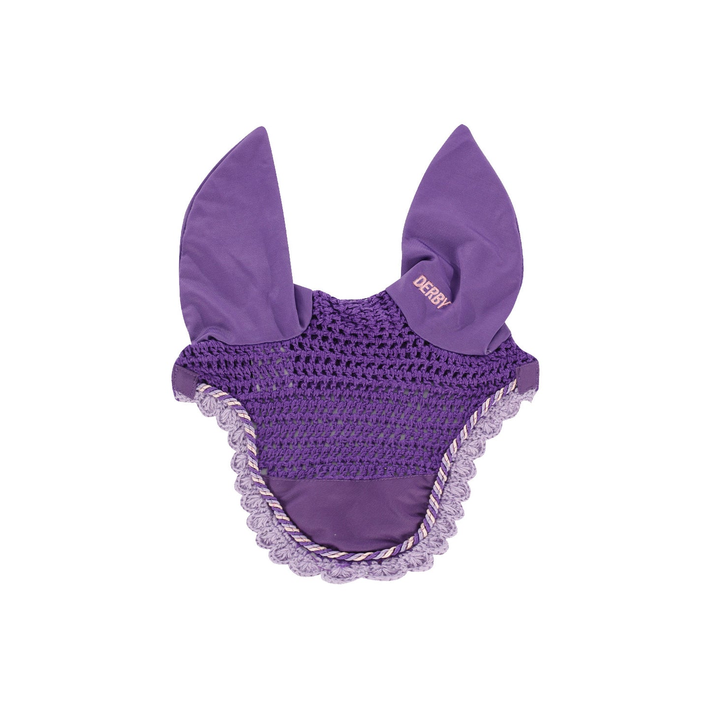 Cofia de poni de algodón con cordón Derby - Purple/Multi/Lilla