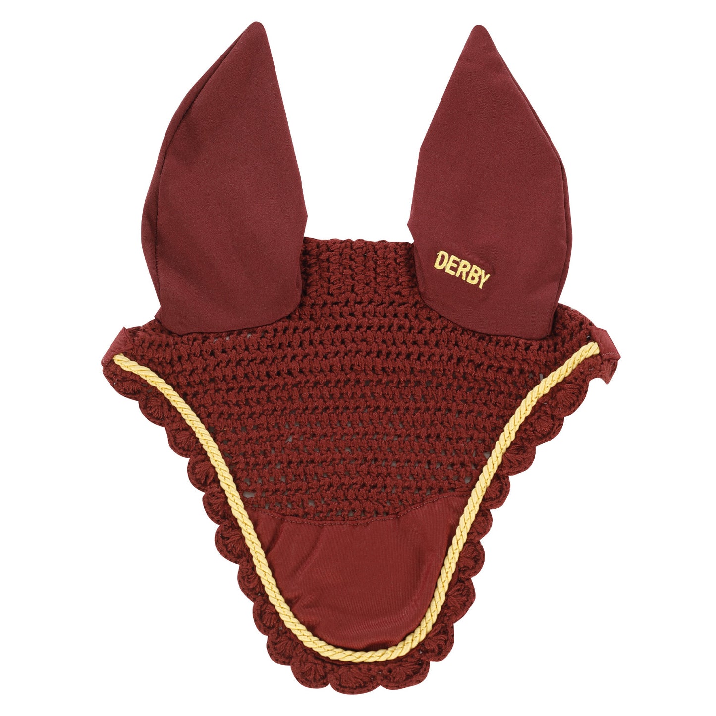 Gorro de algodón con cordón Derby - Burgundy/Gold/Burgundy