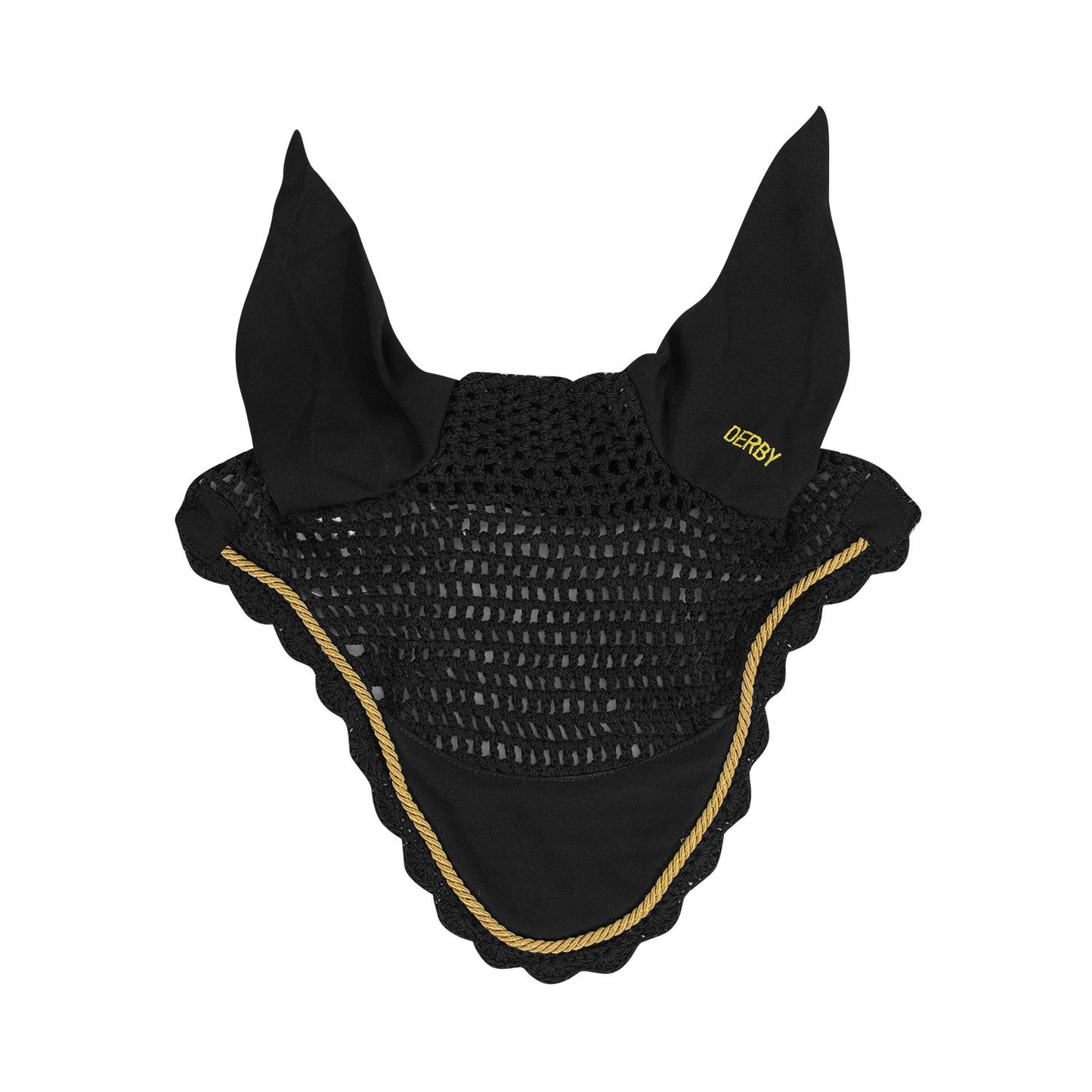 Gorro de algodón con cordón Derby - Black/Gold/Black