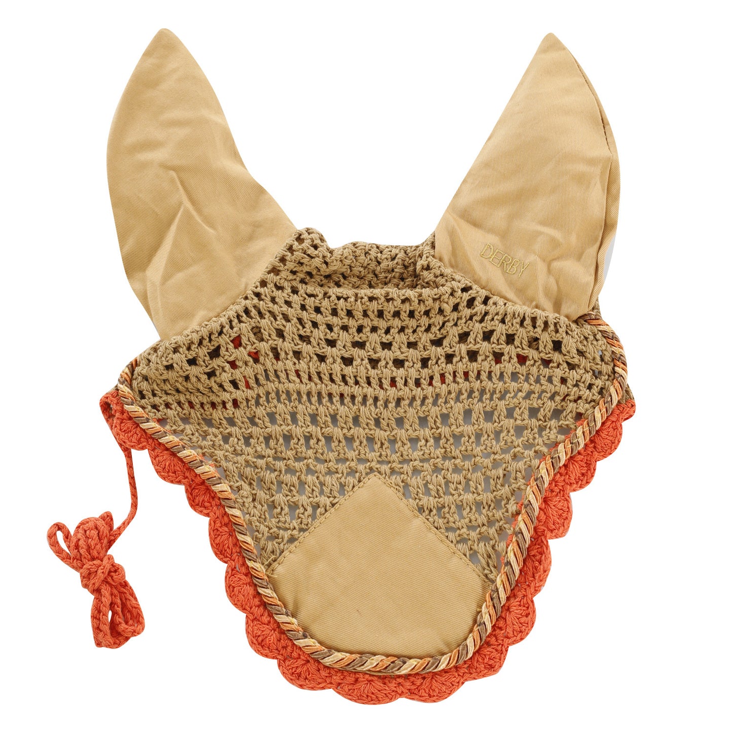 Gorro de algodón con cordón Derby - Camel/Multi/Orange