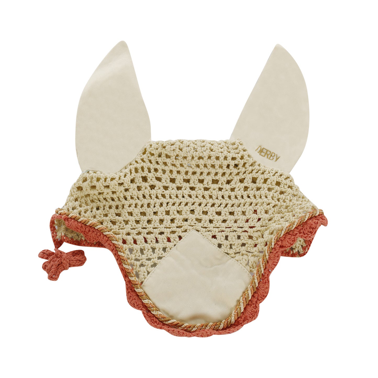 Gorro de algodón con cordón Derby - Cream/Multi/Orange