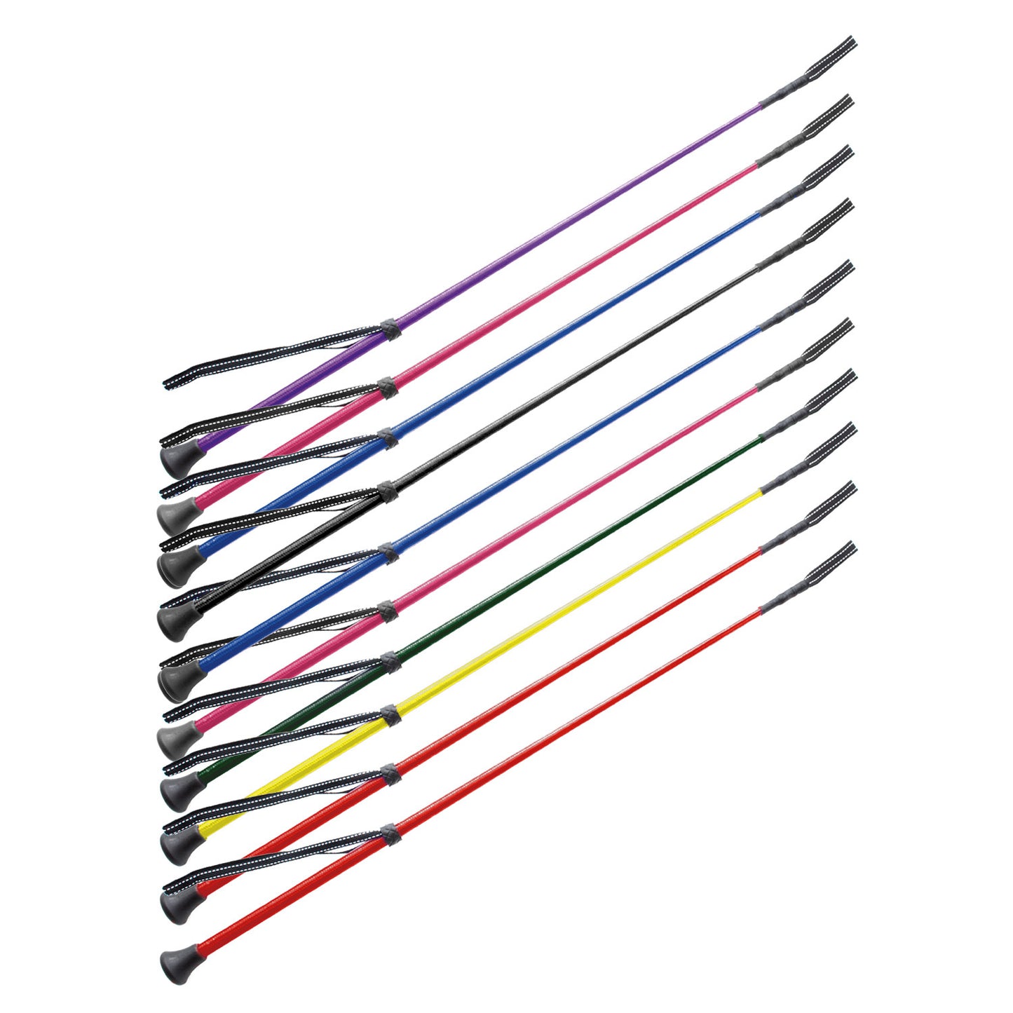 Látigo de nailon color liso set de 10 pzs Umbria Equitazione