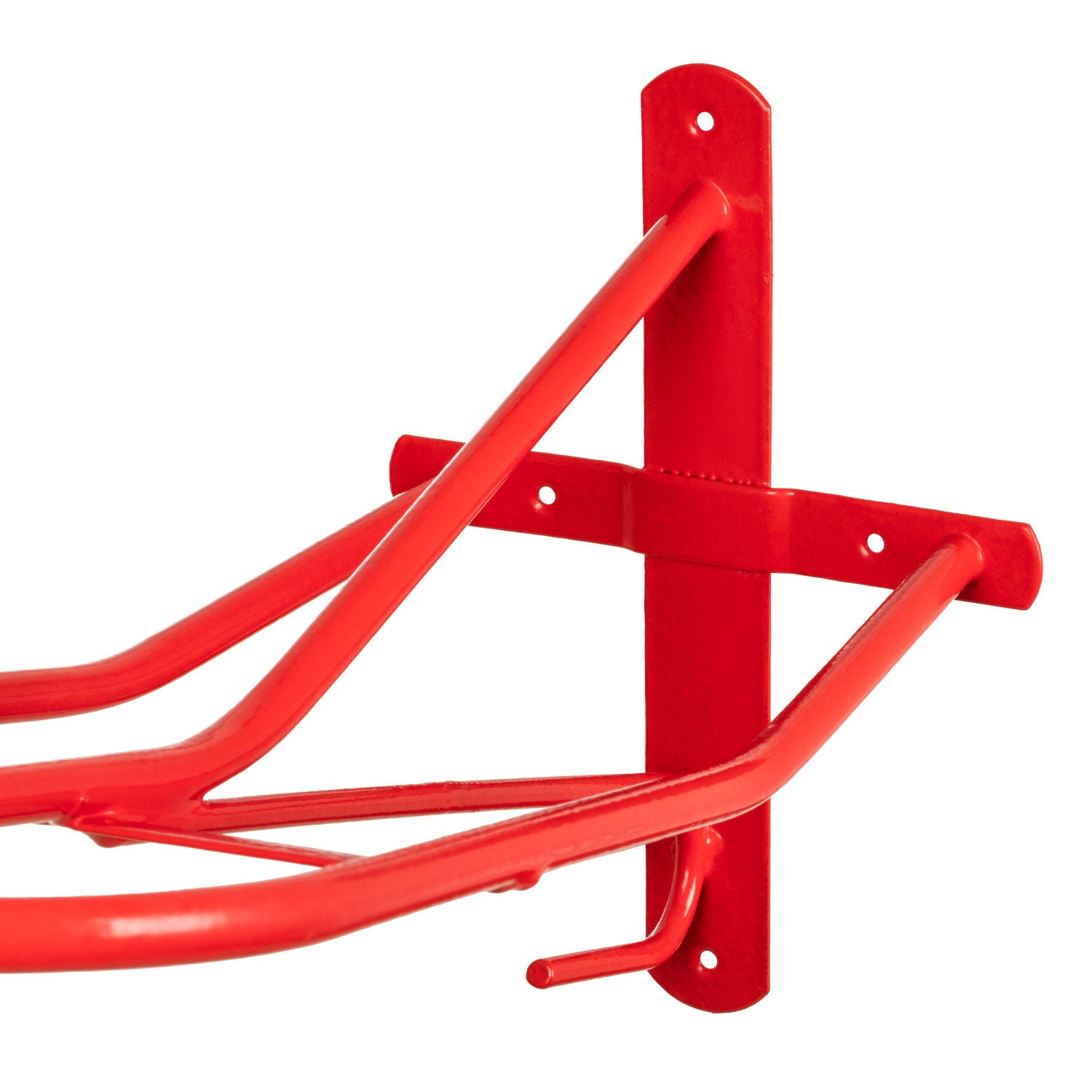 Soporte de silla de montar de pared fijo inglés Umbria Equitazione - Rojo