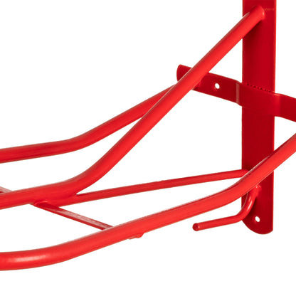 Soporte de silla de montar de pared fijo inglés Umbria Equitazione - Rojo
