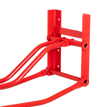 Soporte de silla de pared articulado inglés Umbria Equitazione - Rojo