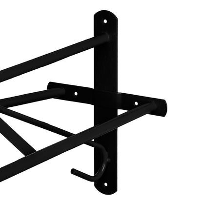Soporte de silla de montar de pared fijo con Western Umbria Equitazione - Negro