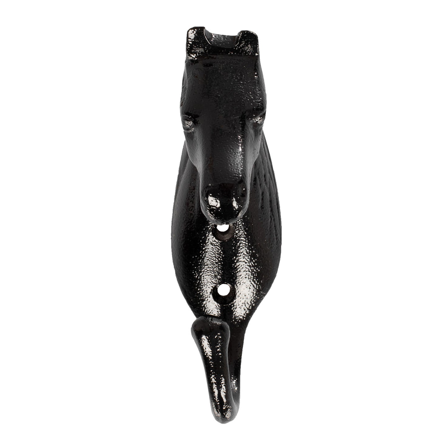 soporte de bridas cabeza de caballo aluminio coloreado Umbria Equitazione - Negro