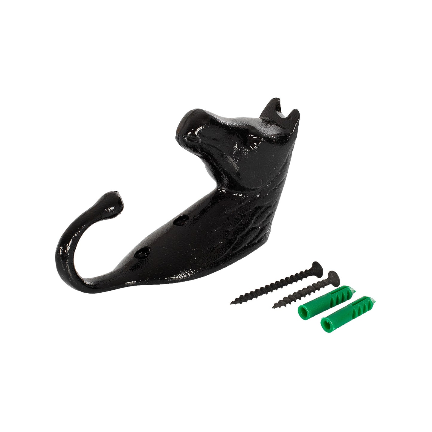 soporte de bridas cabeza de caballo aluminio coloreado Umbria Equitazione - Negro