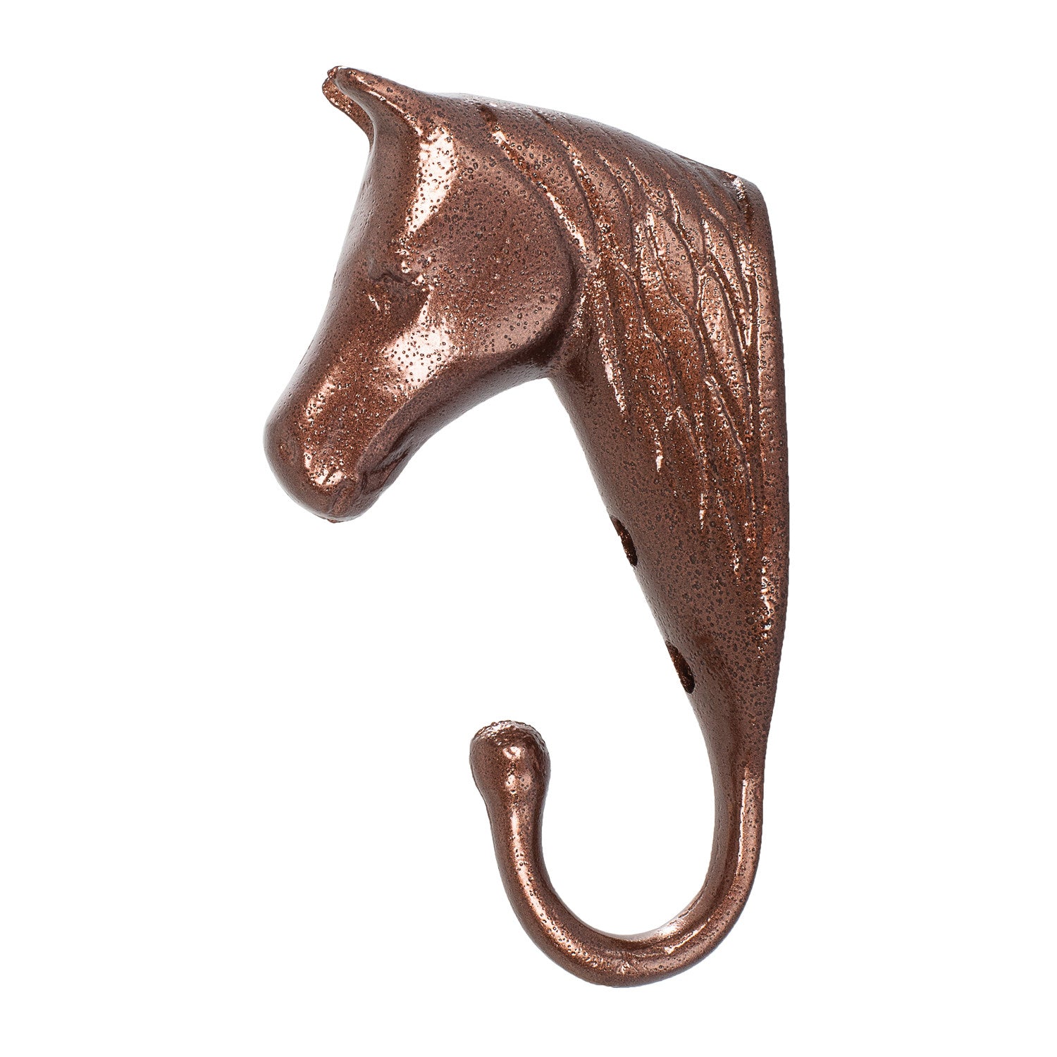 soporte de bridas cabeza de caballo aluminio coloreado Umbria Equitazione - Marrón