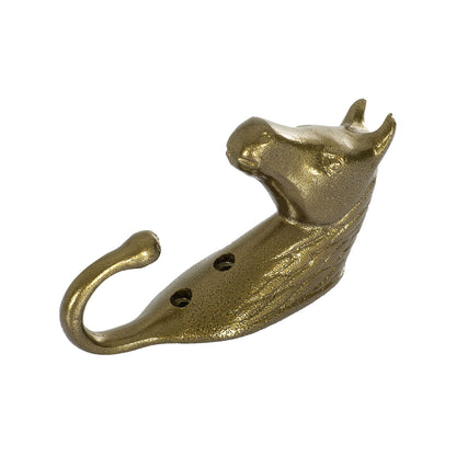 soporte de bridas cabeza de caballo aluminio coloreado Umbria Equitazione - Dorado