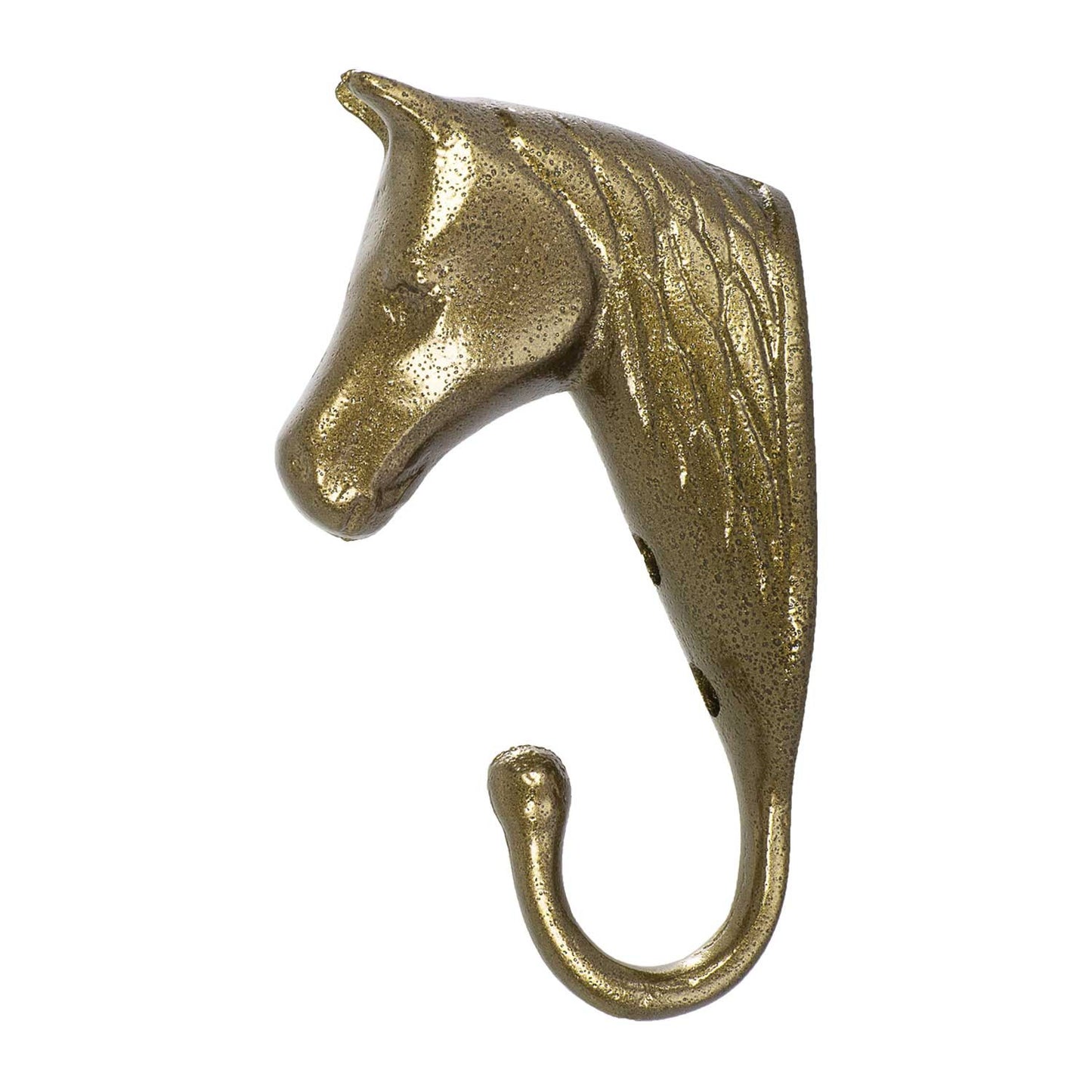 soporte de bridas cabeza de caballo aluminio coloreado Umbria Equitazione - Dorado