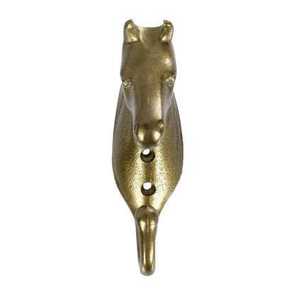 soporte de bridas cabeza de caballo aluminio coloreado Umbria Equitazione - Dorado