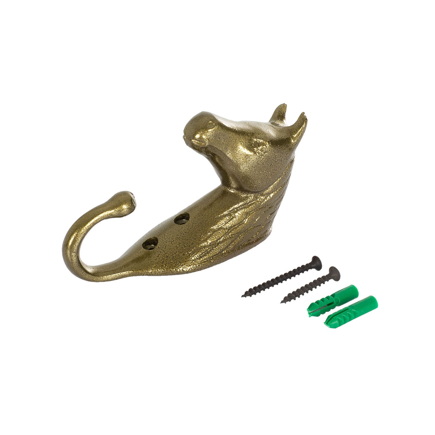 soporte de bridas cabeza de caballo aluminio coloreado Umbria Equitazione - Dorado