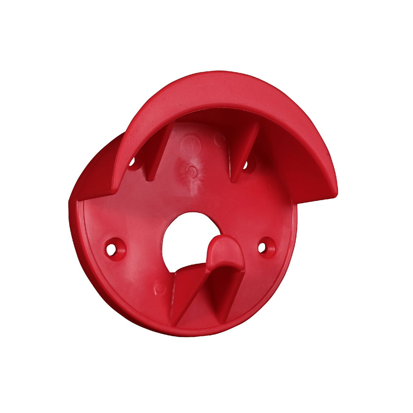 Soporte de riendas en plástico resistente rojo o negro V-Plast - Rojo
