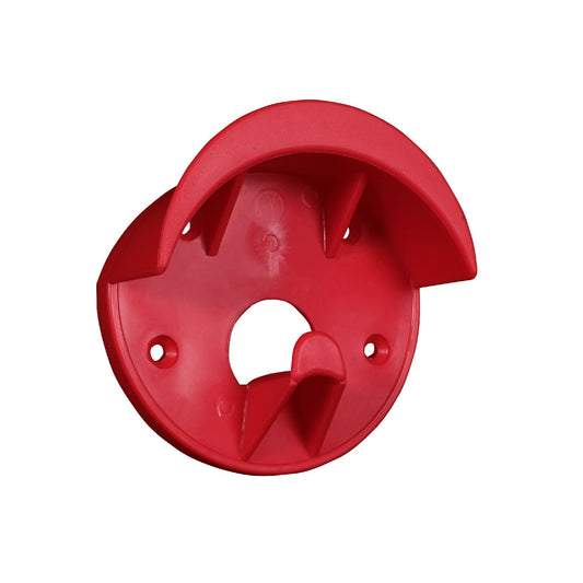 Soporte de riendas en plástico resistente rojo o negro V-Plast - Rojo