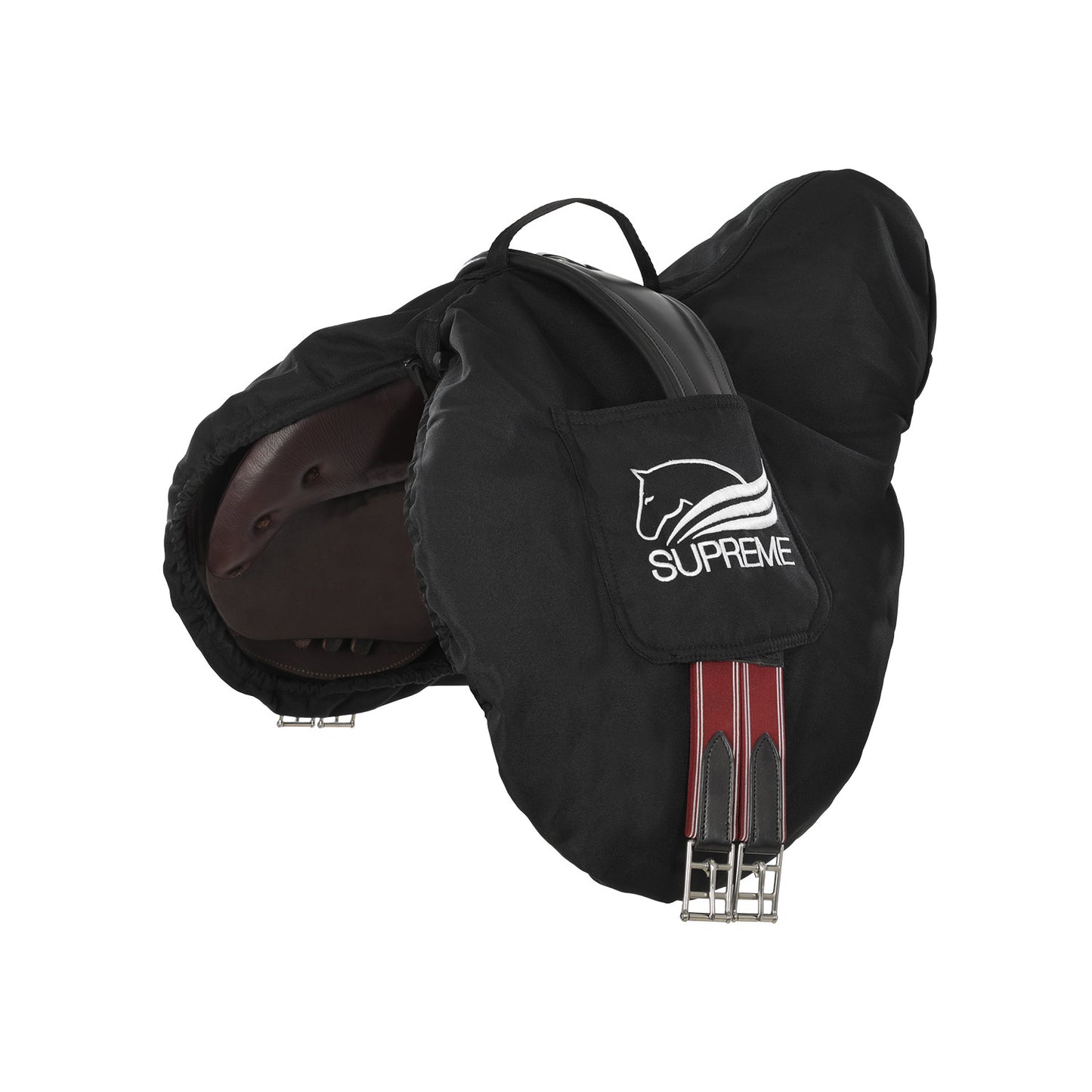 Funda de asiento inglesa Supreme algodón New Style - Negro