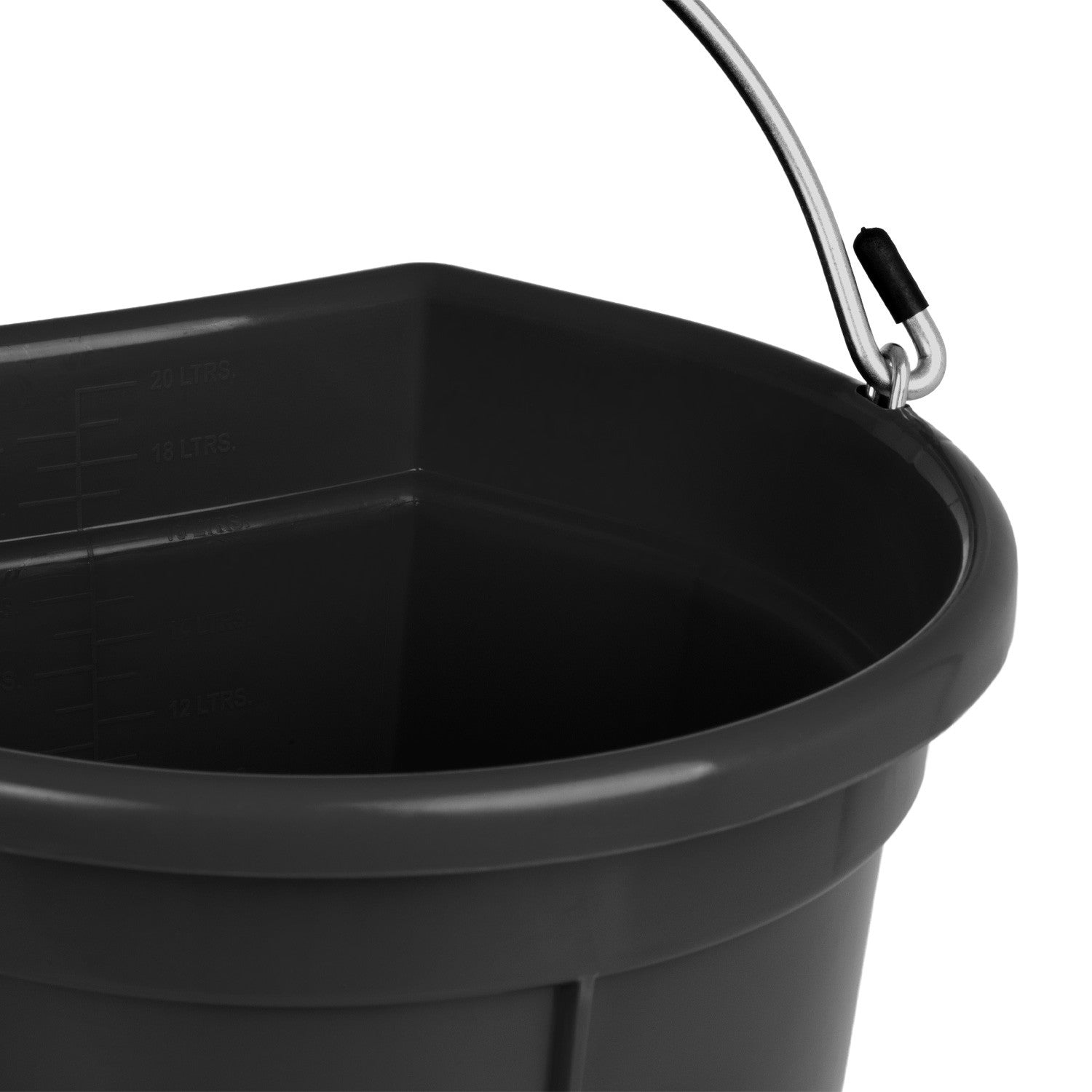 Cubo de plástico de pared Umbria Equitazione - Negro