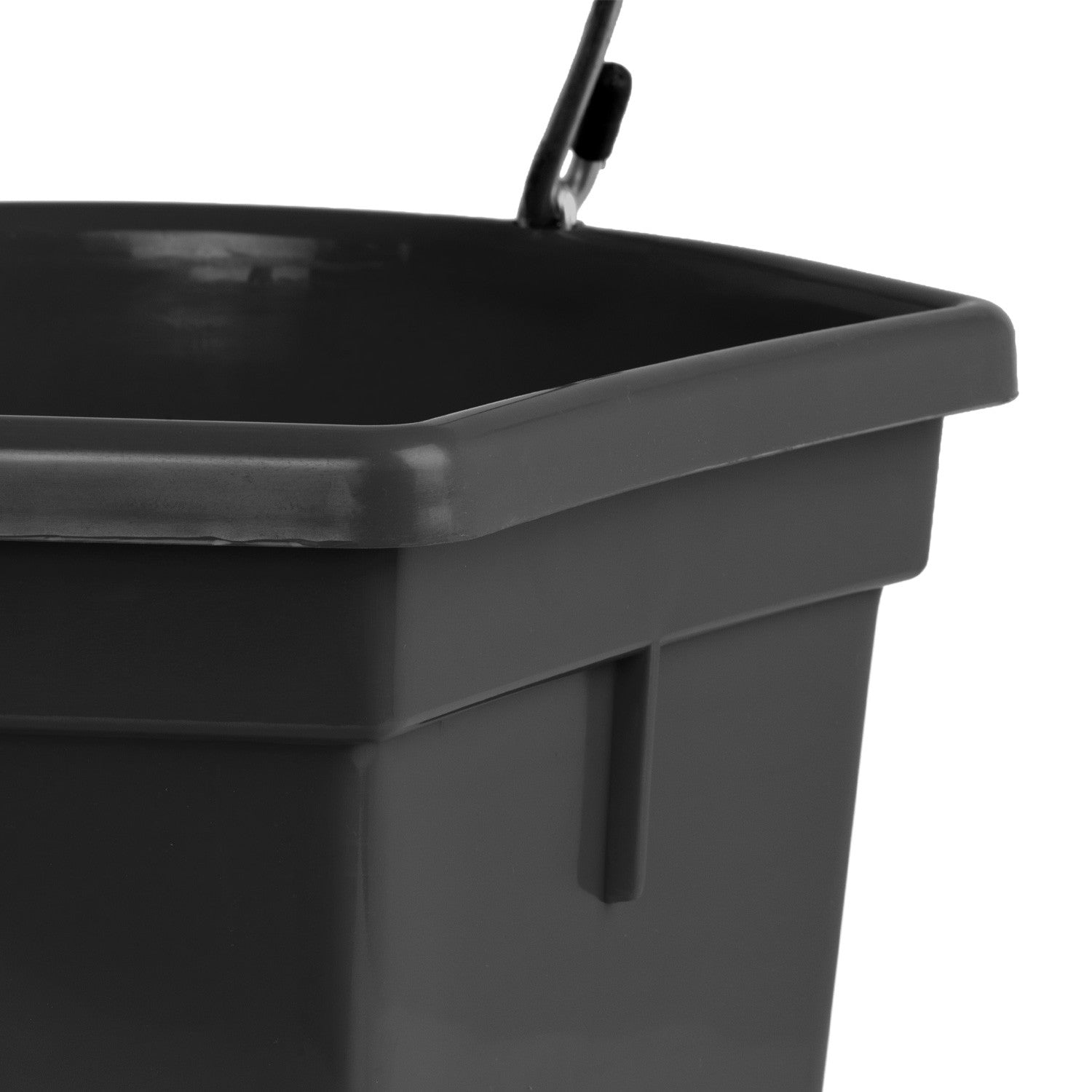 Cubo de plástico de pared Umbria Equitazione - Negro
