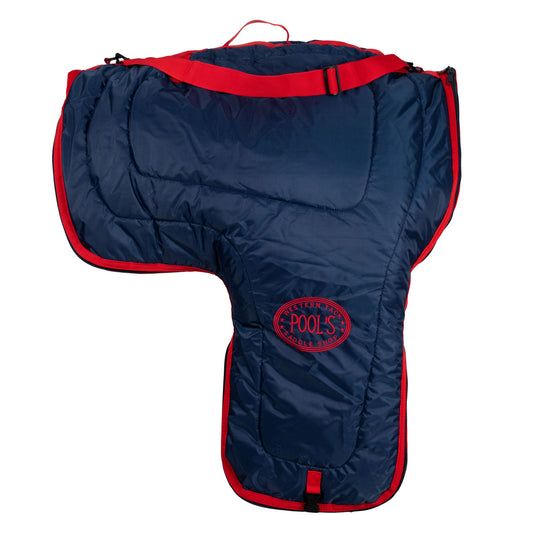Bolsa porta-silla western acolchada Pool's - Navy/Red