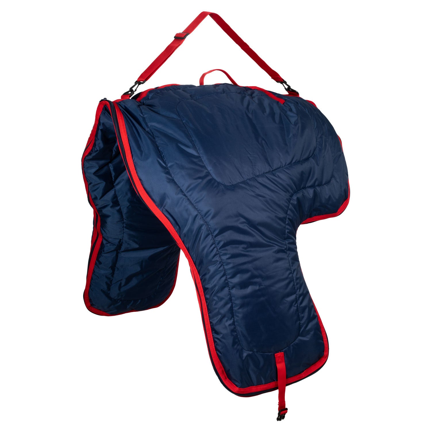 Bolsa porta-silla western acolchada Pool's - Navy/Red