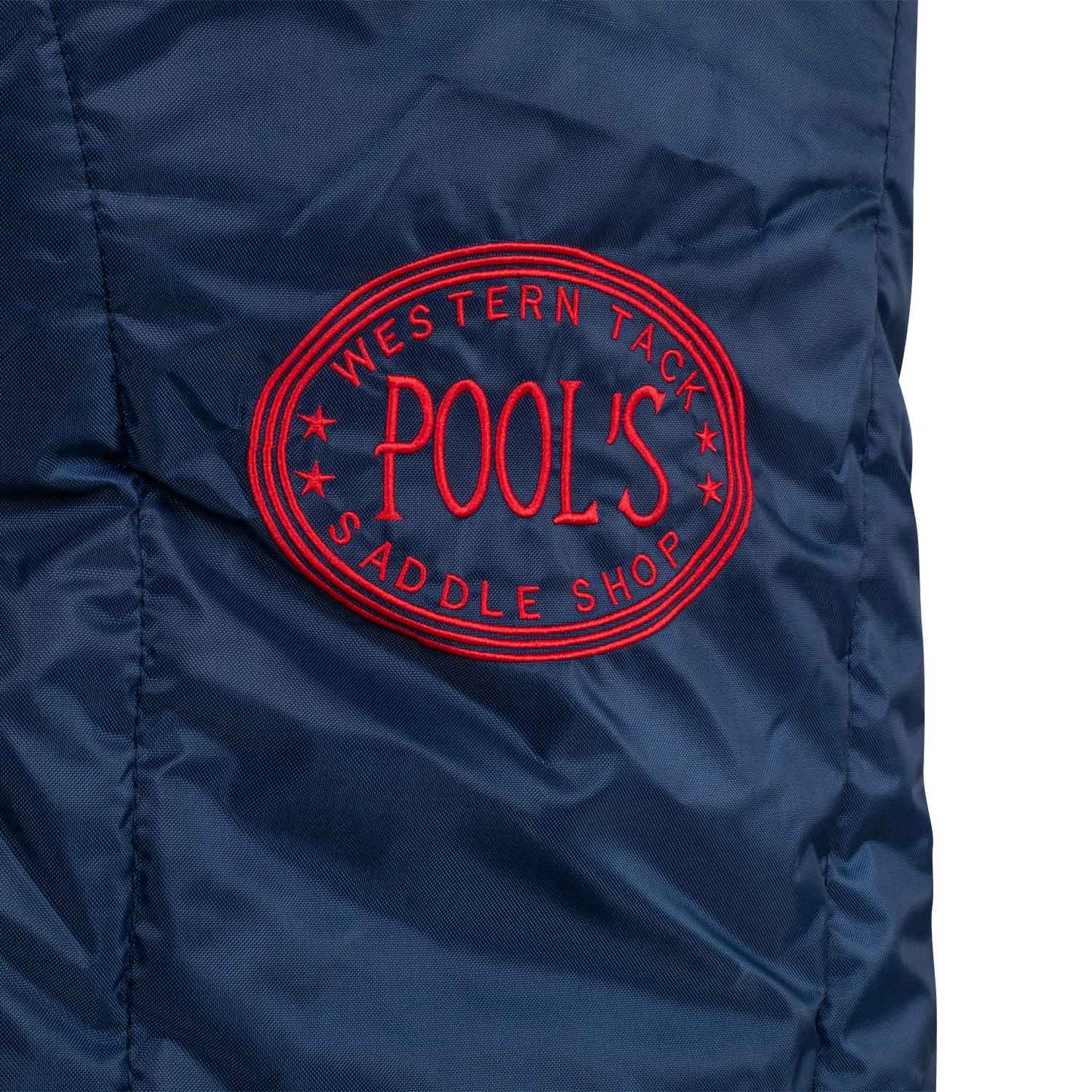 Bolsa porta-silla western acolchada Pool's - Navy/Red