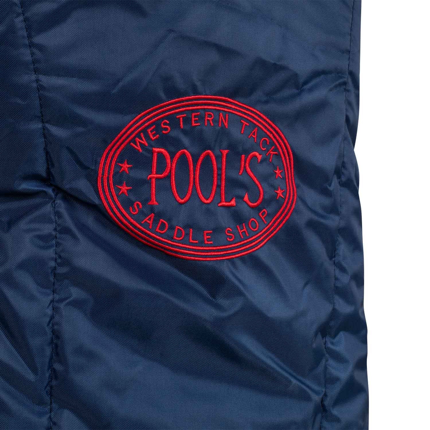 Bolsa porta-silla western acolchada Pool's - Navy/Red