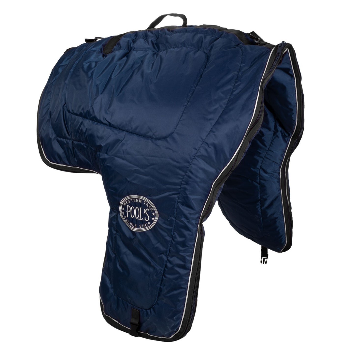 Bolsa porta-silla western acolchada Pool's - Navy/Silver