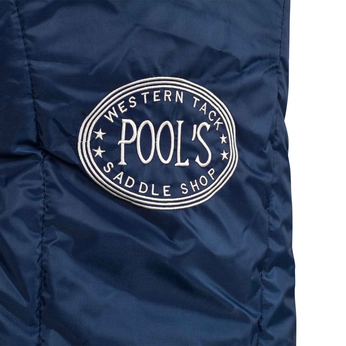 Bolsa porta-silla western acolchada Pool's - Navy/Silver