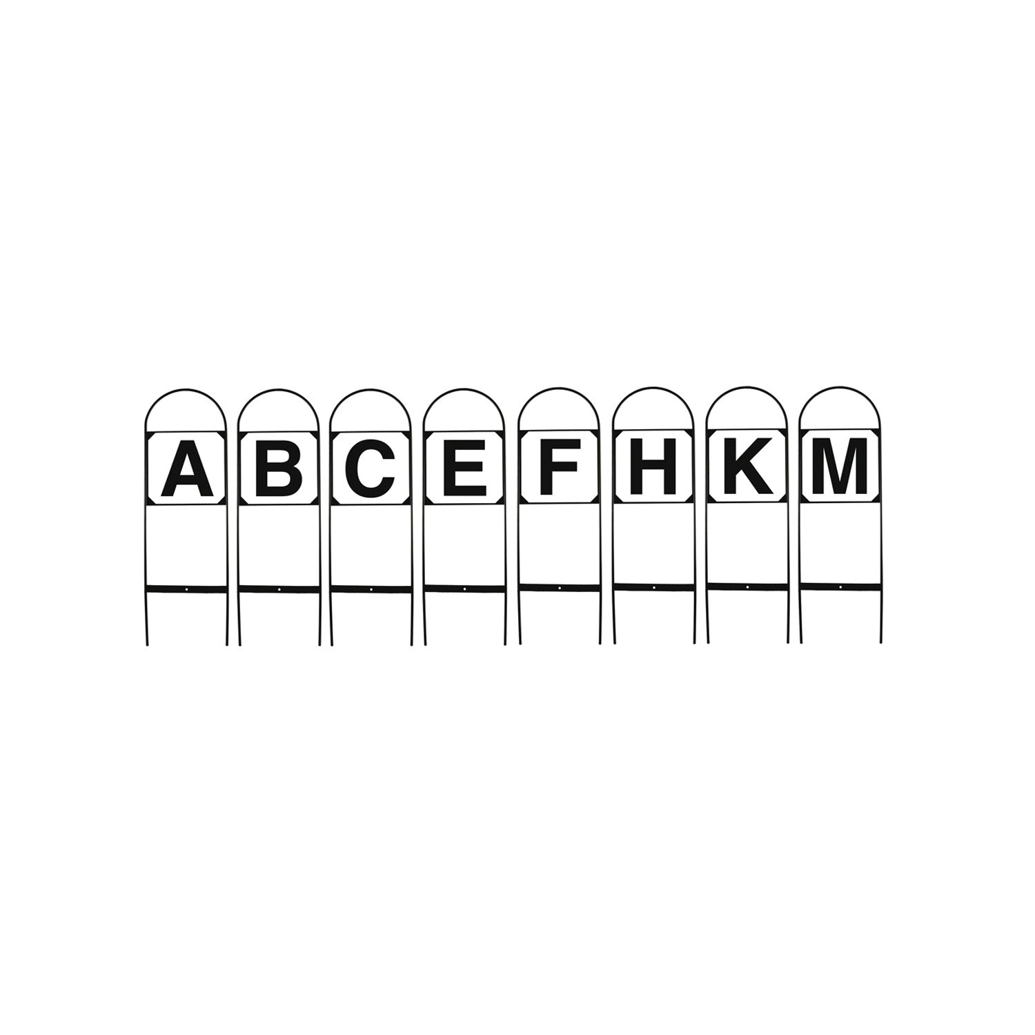 Letras de doma en hierro set de 8 pzs Umbria Equitazione