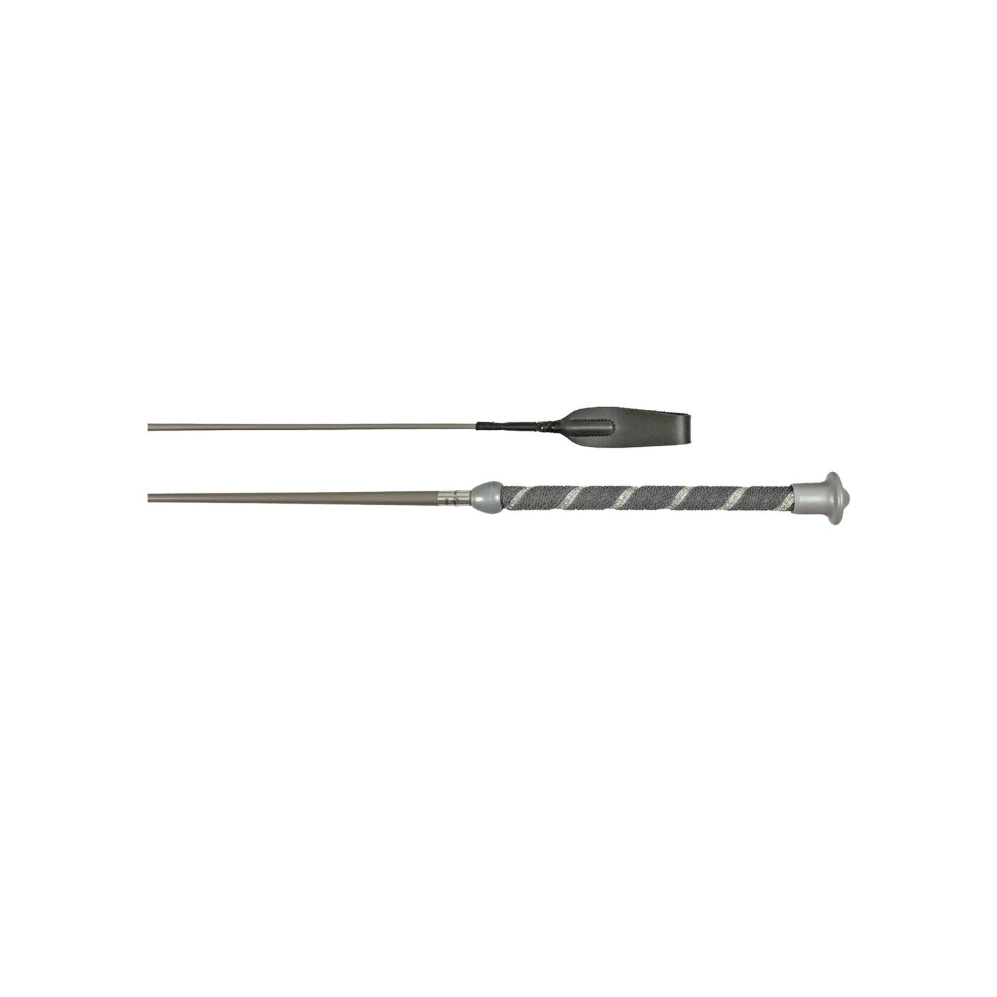 Fusta modelo "Stonr Stripe Flying" mango grip vara brillante Umbria Equitazione - Gris