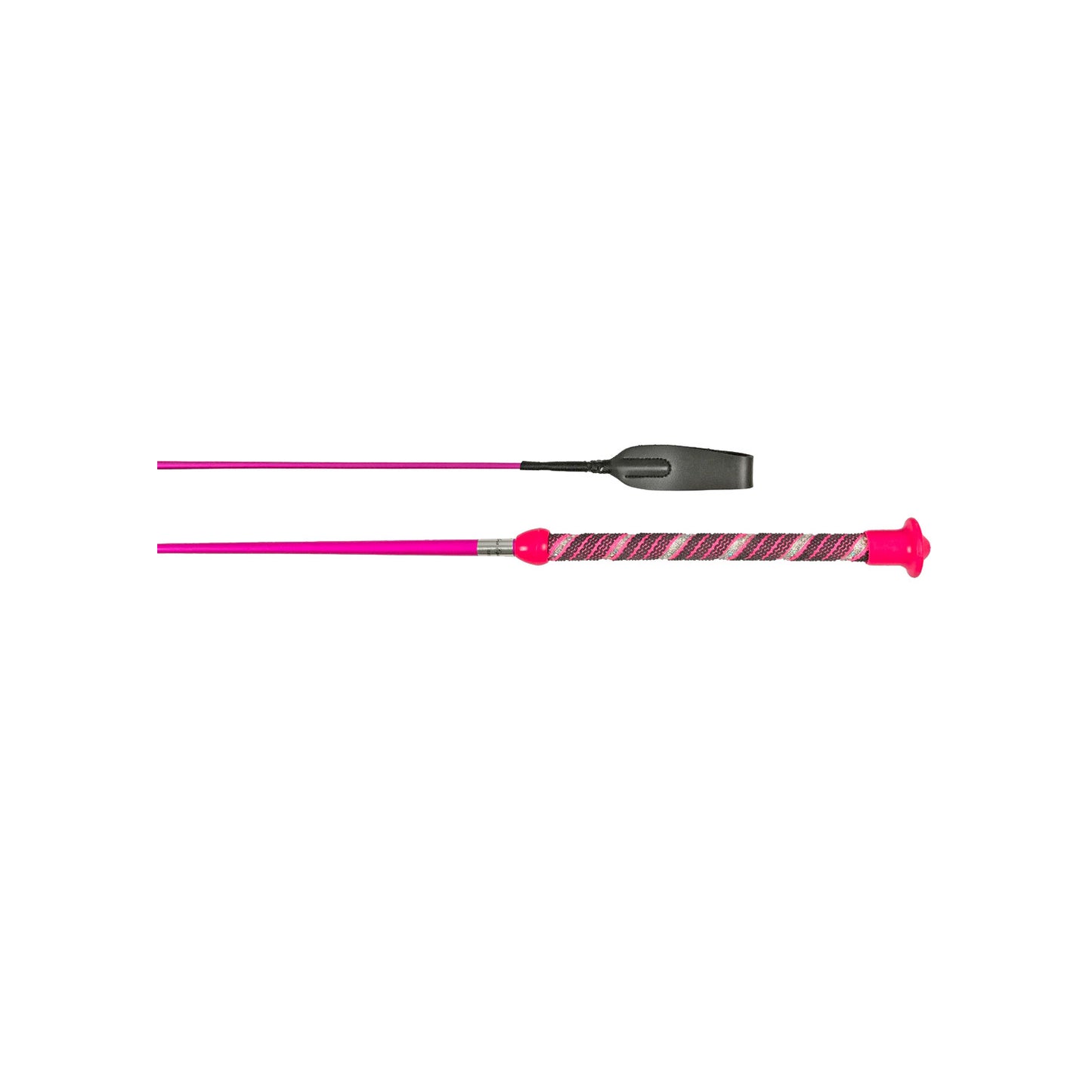 Fusta modelo "Stonr Stripe Flying" mango grip vara brillante Umbria Equitazione - Rosa