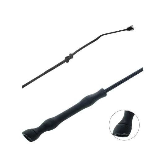 Fusta de doma mango de goma pezuña Umbria Equitazione - Negro