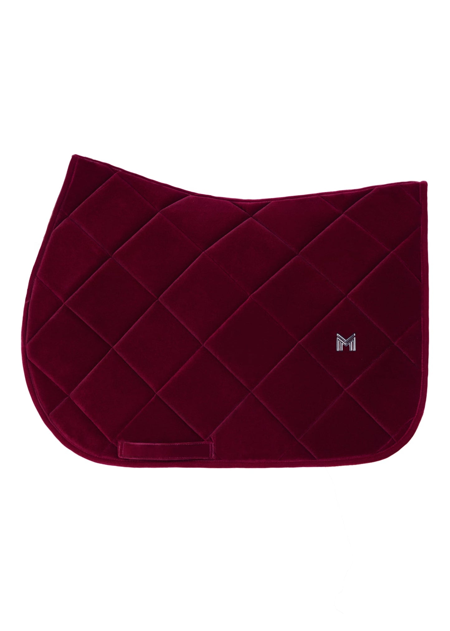 Producto ecuestre Maximilian Equestrian Velvet Jumping Saddle Pad (Ruby) vista principal