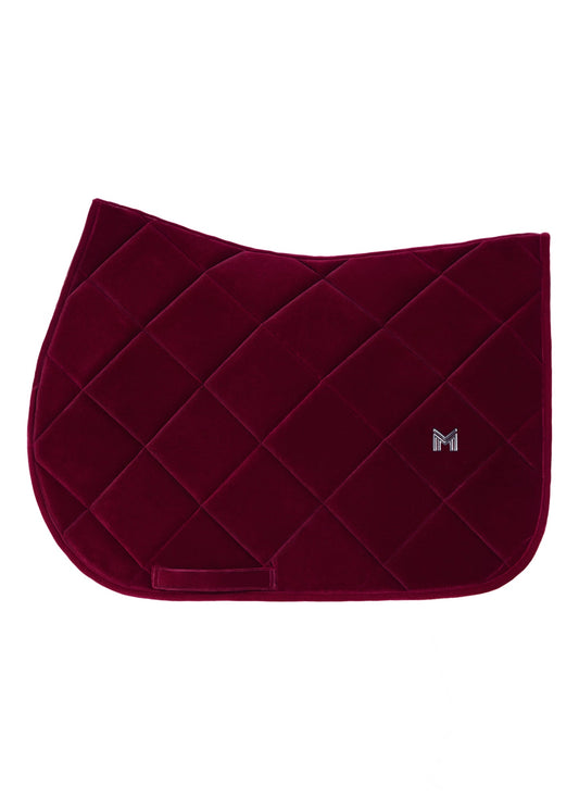 Maximilian Equestrian Velvet mantilla de salto (Ruby) para equitación