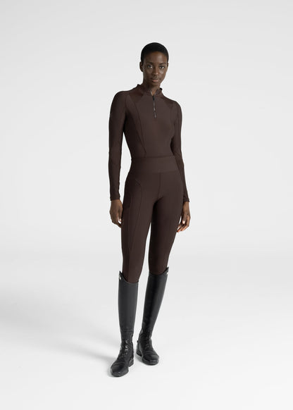 Mallas Maximilian Equestrian Outline leggings de equitación (Chocolate) para equitación - vista 13