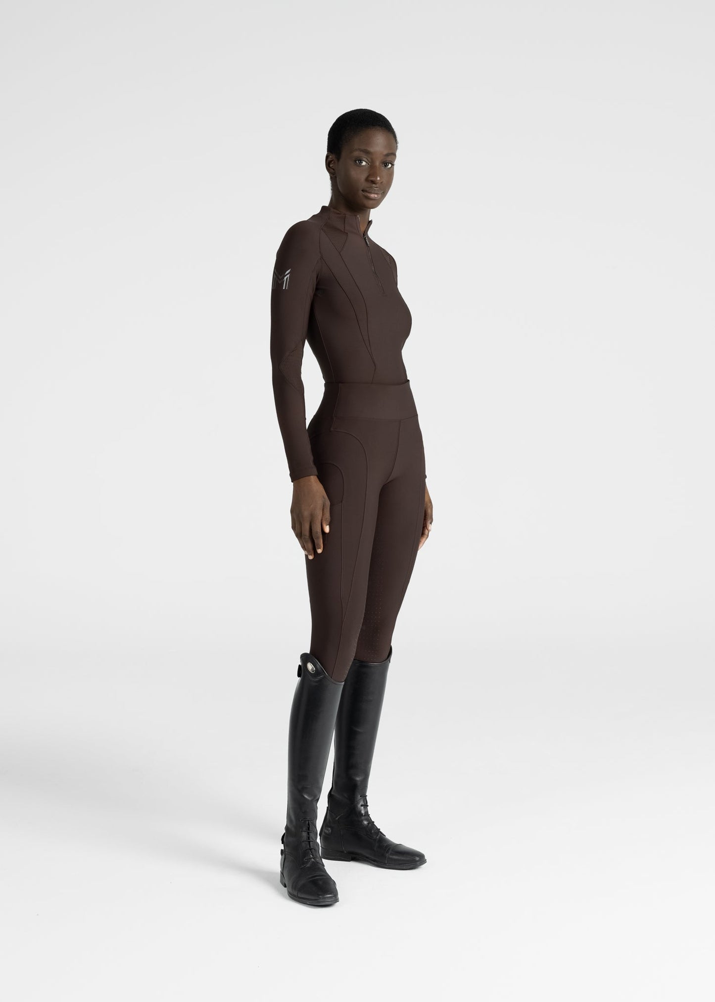 Mallas Maximilian Equestrian Outline leggings de equitación (Chocolate) para equitación - vista 11