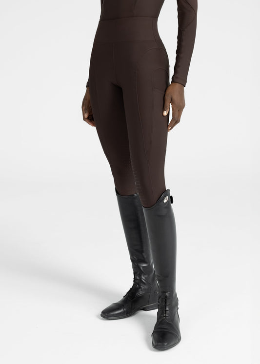 Mallas Maximilian Equestrian Outline leggings de equitación (Chocolate) para equitación - vista 2