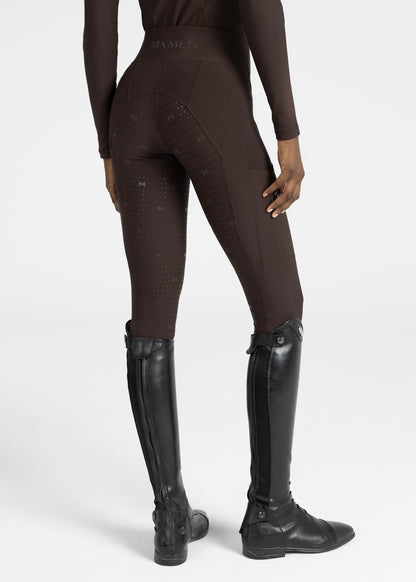 Mallas Maximilian Equestrian Outline leggings de equitación (Chocolate) para equitación - vista 5