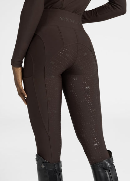 Mallas Maximilian Equestrian Outline leggings de equitación (Chocolate) para equitación - vista 10
