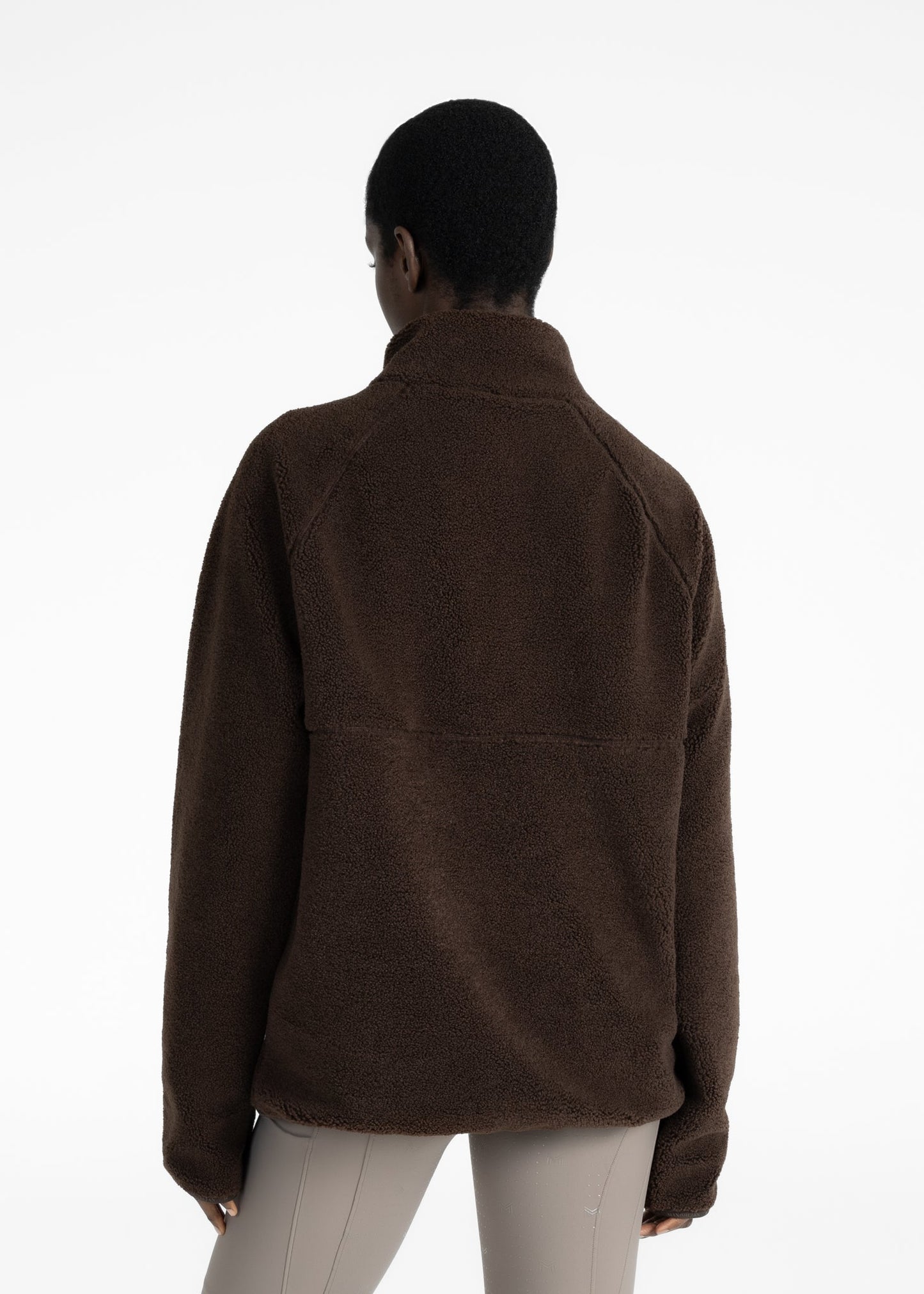 Camiseta técnica Maximilian Equestrian Women Clan Teddy Halfzip (Chocolate) detalle 4