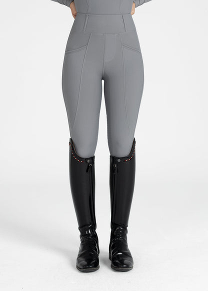Producto ecuestre Maximilian Equestrian Pro Riding Leggings (Titanium) detalle 3