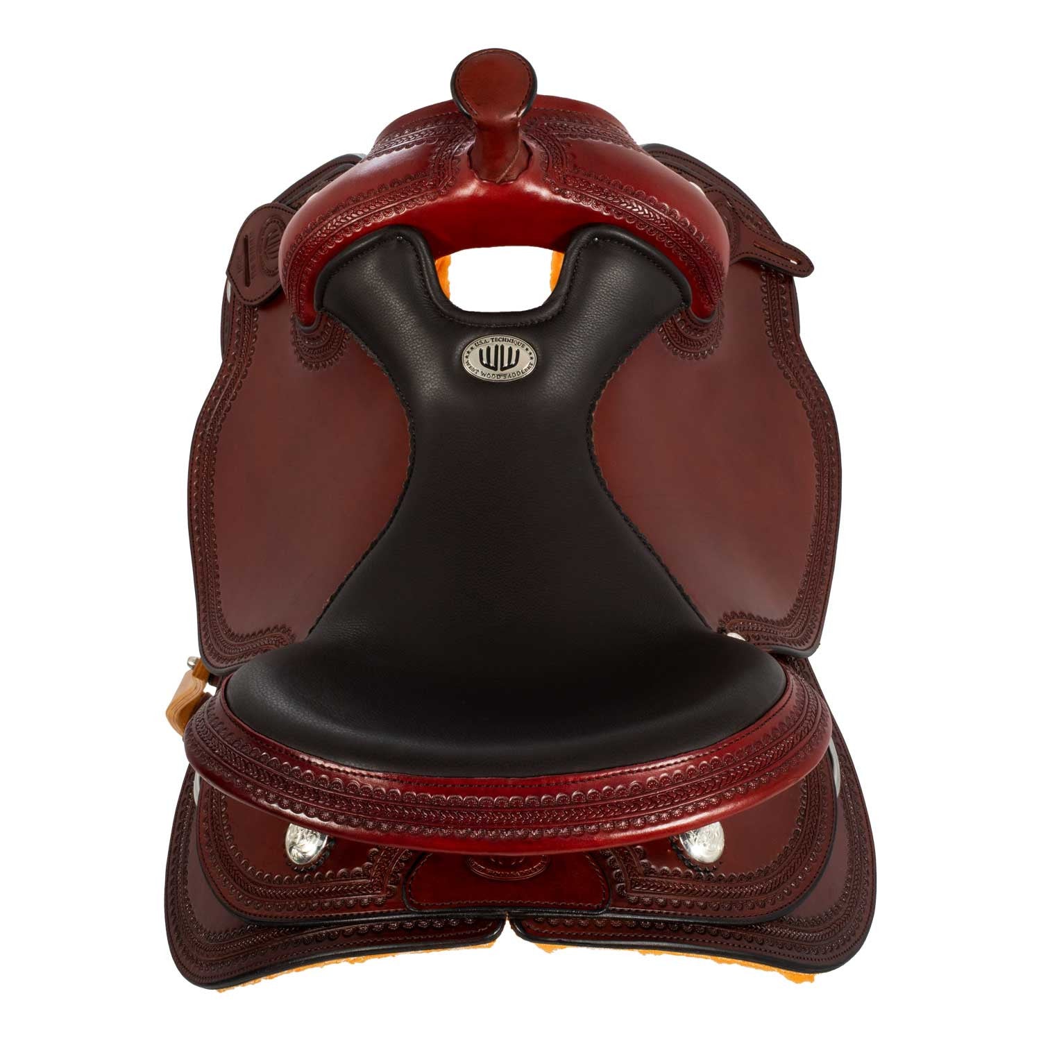 Sella Westwood Básico borde pequeño de mariposa #14 - Burgundy / Dark Brown