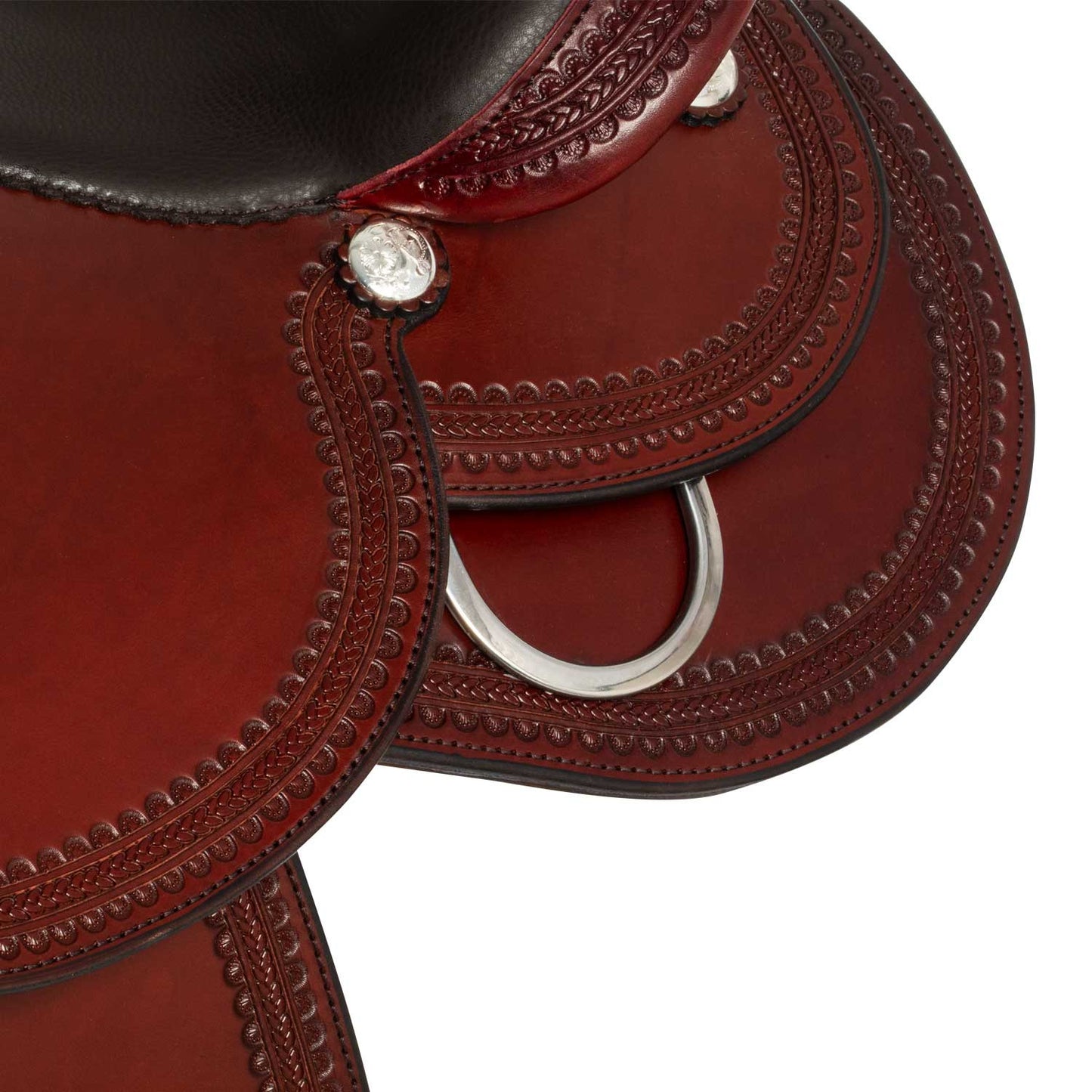 Sella Westwood Básico borde pequeño de mariposa #14 - Burgundy / Dark Brown