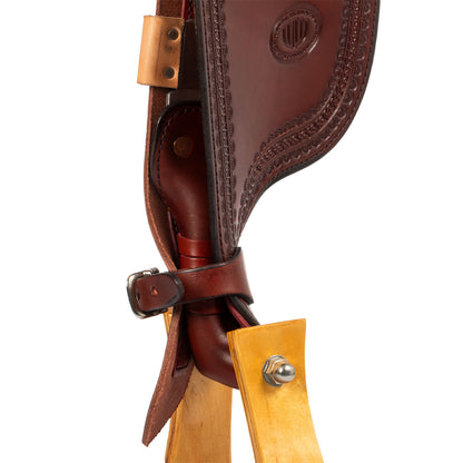 Sella Westwood Básico borde pequeño de mariposa #14 - Burgundy / Dark Brown