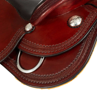 Sella Westwood Básico borde pequeño de mariposa #14 - Burgundy / Dark Brown