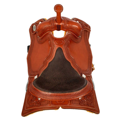 Silla Westwood Classic cutting/team penning borde de asiento acolchado #6 - Cognac / Parana Bb