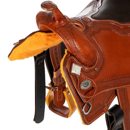 Silla Westwood Classic cutting/team penning borde de asiento acolchado #6 - Cognac / Parana Bb